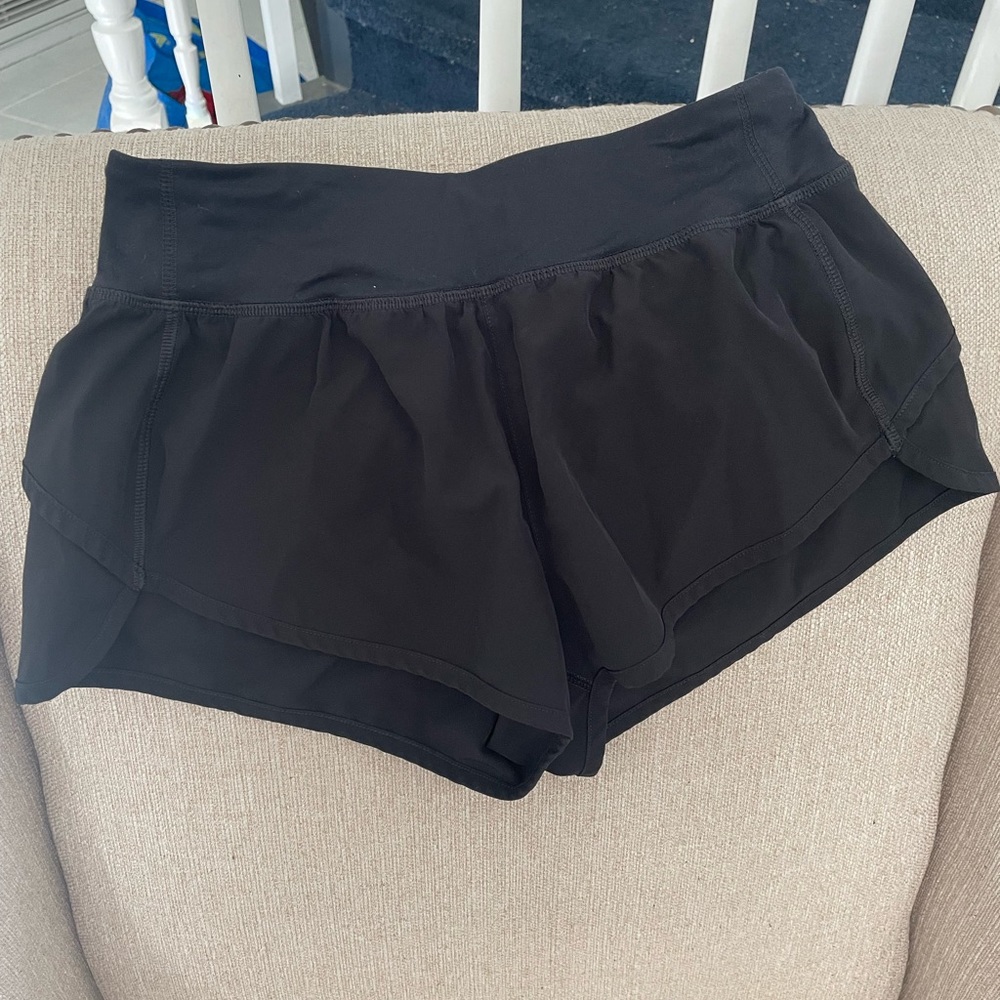 Black athletic shorts